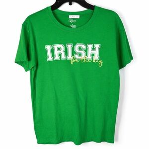City Streets Medium Irish For The Day Graphic Tee Green St Patrick’s Shirt